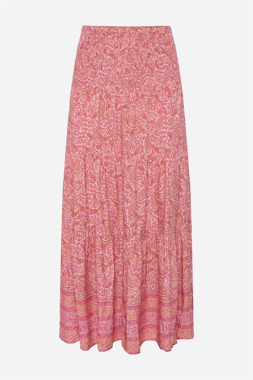 GRUNT Jazmi Print kjol - Rosa